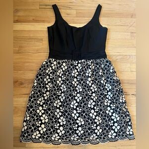 Milly Black Floral Dress | Size 8